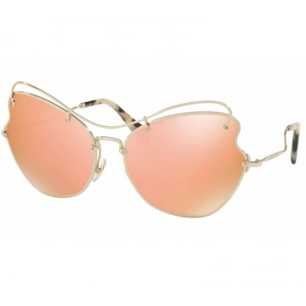 Miu Miu Sunglasses Pink/Gold Mirror